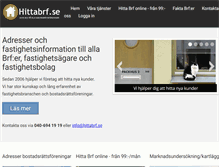 Tablet Screenshot of hittabrf.se